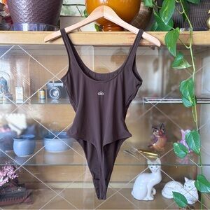 Alo Brown One-Piece bodysuit